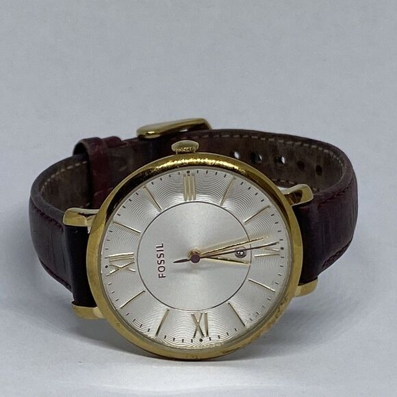 Fossil AM3856 Men's Brown Leather Analog Dial Quartz Genuine Wrist Watch CM484 - Picture 7 of 12